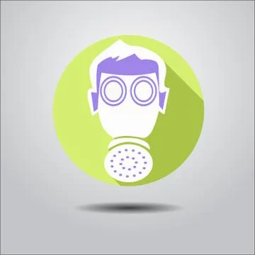 Logo face shield Stock Illustration