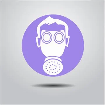 Logo face shield Stock Illustration