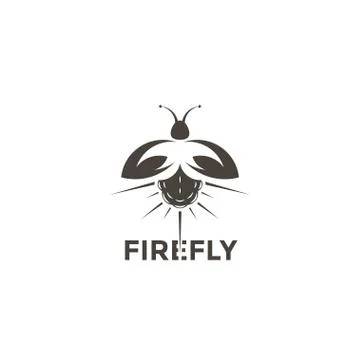 Logo Firefly on a white background Stock Illustration