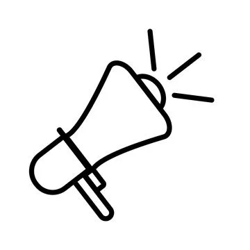 Logo flat icon of a speaker, Mega phone vector icon Stock Illustration