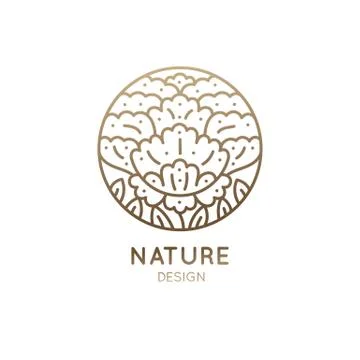 Logo flower pattern Stock Illustration