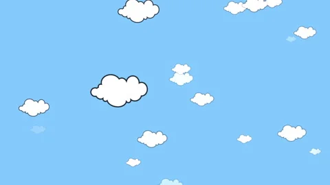 LOGO FLY CLOUDS BLUESKY Stock Footage 243602615