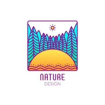 Logo forest Stock Illustration