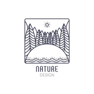 Logo forest Stock Illustration