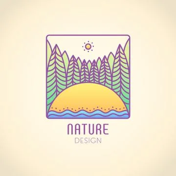 Logo forest Stock Illustration
