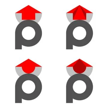 Logo in the form of the word UP Stock Illustration