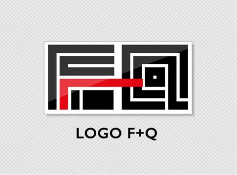 Logo FQ Vector File EPS Stock Illustration