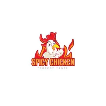 Logo Fried Chicken Restaurant Stock Illustration