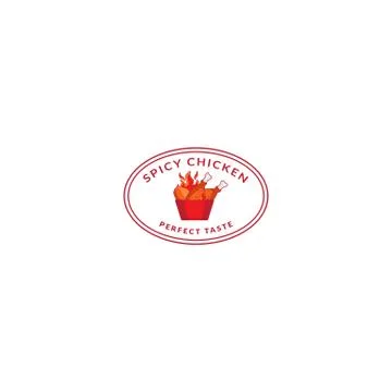 Logo Fried Chicken Restaurant Stock Illustration