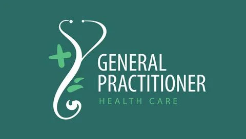 Logo for general practitioner. Vector illustration Stock Illustration