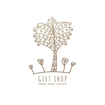 Logo gift shop Stock Illustration