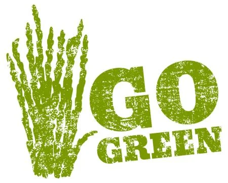 Logo go green Illustrazione stock