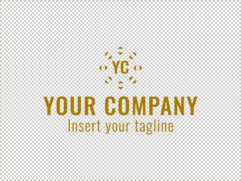 Logo Gold Illustrazione stock