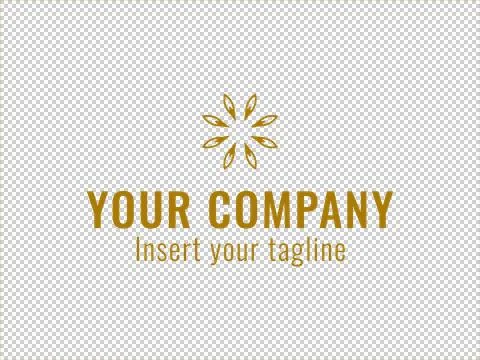 Logo Gold Illustrazione stock