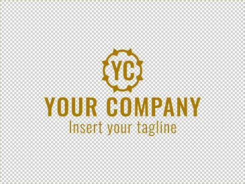 Logo Gold Illustrazione stock