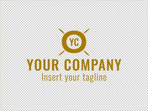 Logo Gold Illustrazione stock