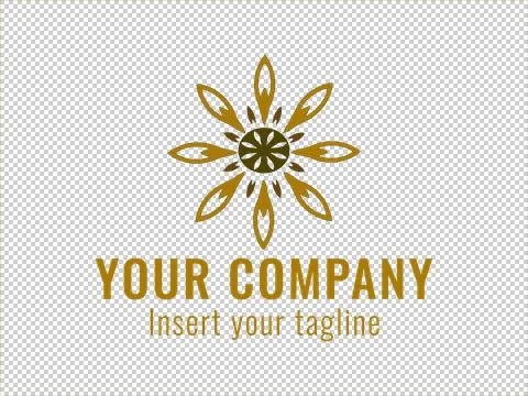 Logo Gold Illustrazione stock