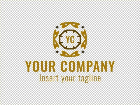 Logo Gold Illustrazione stock