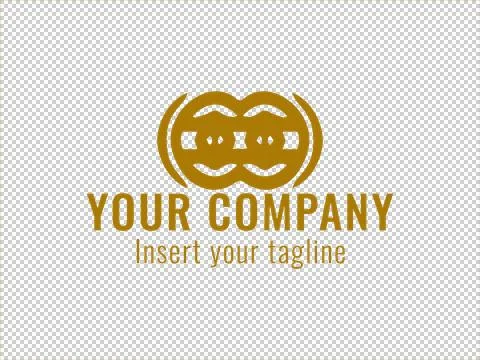 Logo Gold Illustrazione stock