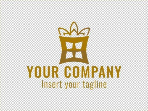 Logo Gold Illustrazione stock