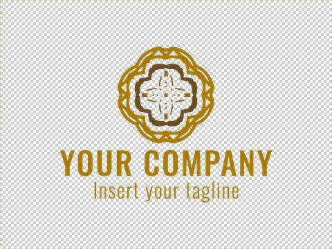 Logo Gold Illustrazione stock