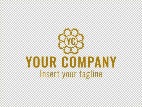 Logo Gold Illustrazione stock