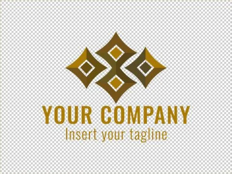 Logo Gold Illustrazione stock