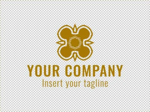 Logo Gold Illustrazione stock