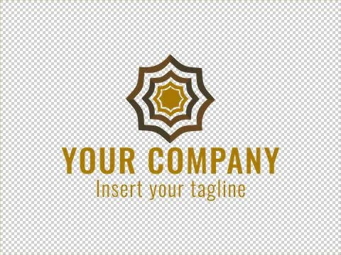 Logo Gold Illustrazione stock
