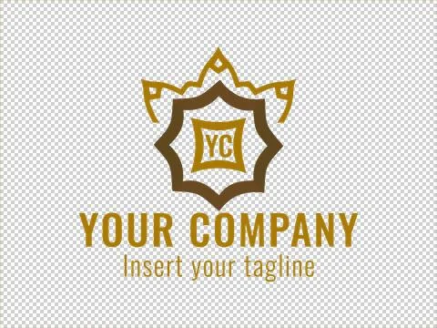 Logo Gold Illustrazione stock