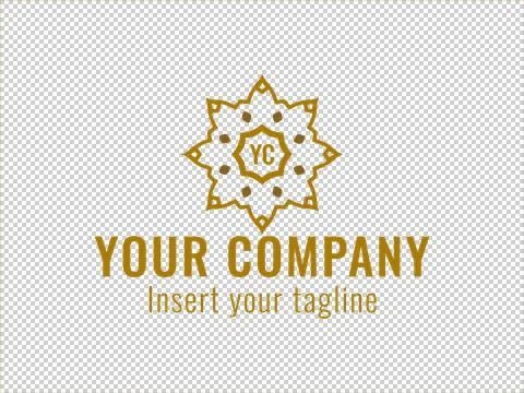 Logo Gold Illustrazione stock