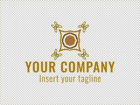 Logo Gold Illustrazione stock