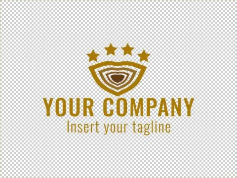 Logo Gold Illustrazione stock