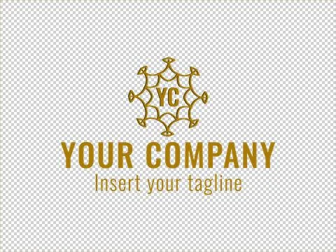 Logo Gold Illustrazione stock