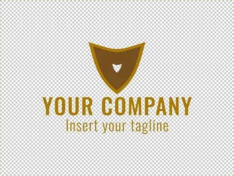 Logo Gold Illustrazione stock