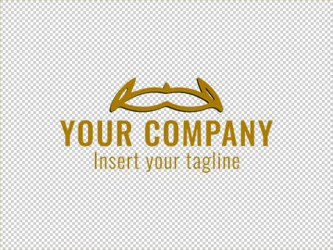 Logo Gold Illustrazione stock