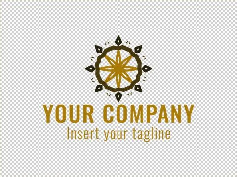 Logo Gold Illustrazione stock