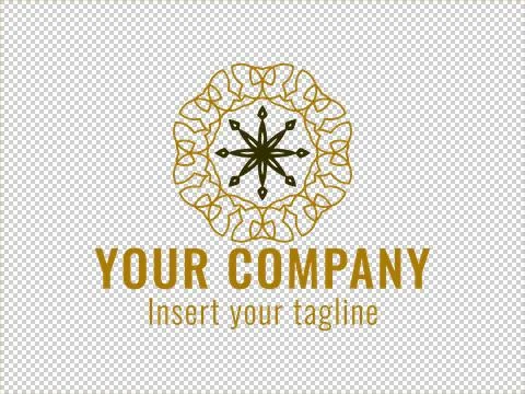 Logo Gold Illustrazione stock