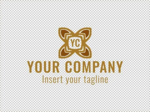 Logo Gold Illustrazione stock