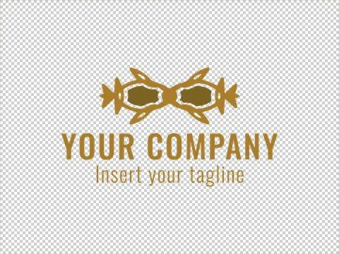 Logo Gold Illustrazione stock