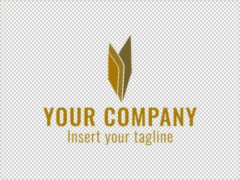 Logo Gold Illustrazione stock
