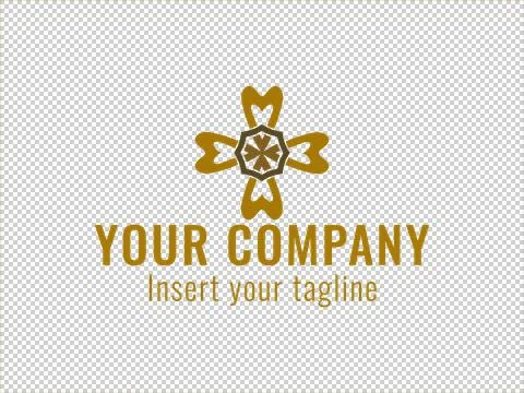 Logo Gold Illustrazione stock