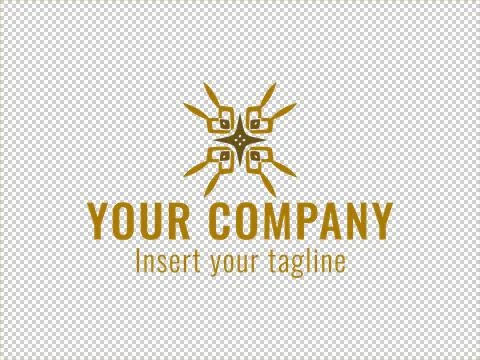 Logo Gold Illustrazione stock