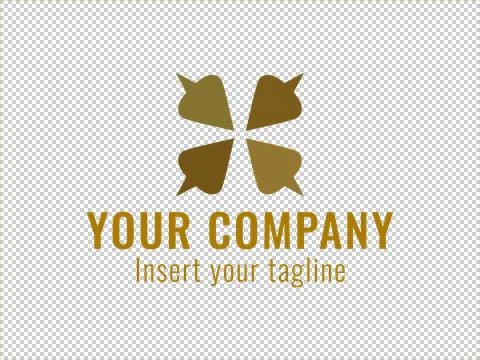 Logo Gold Illustrazione stock