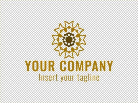 Logo Gold Illustrazione stock