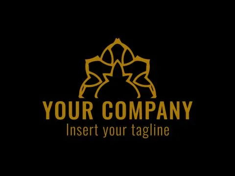 Logo Gold Illustrazione stock