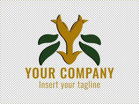 Logo Gold Illustrazione stock