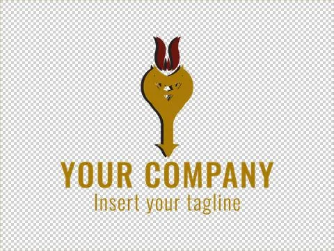 Logo Gold Illustrazione stock