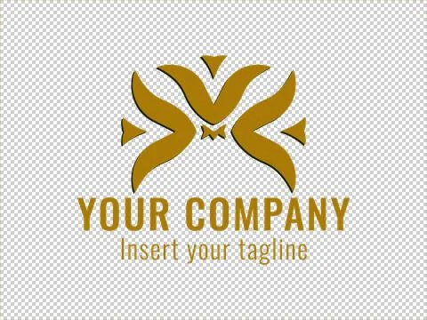 Logo Gold Illustrazione stock