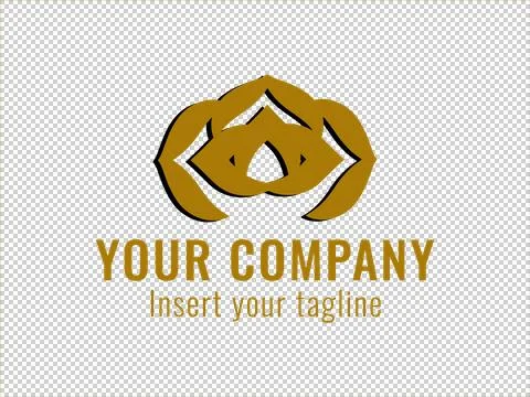 Logo Gold Illustrazione stock